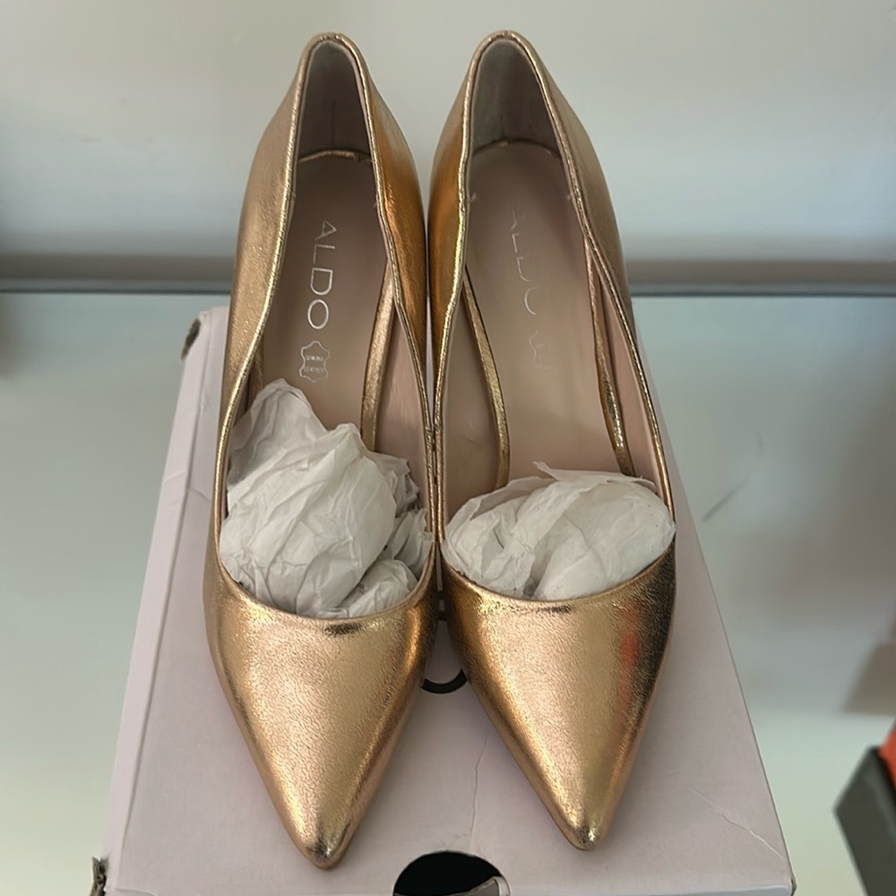Aldo Metallic Pumps